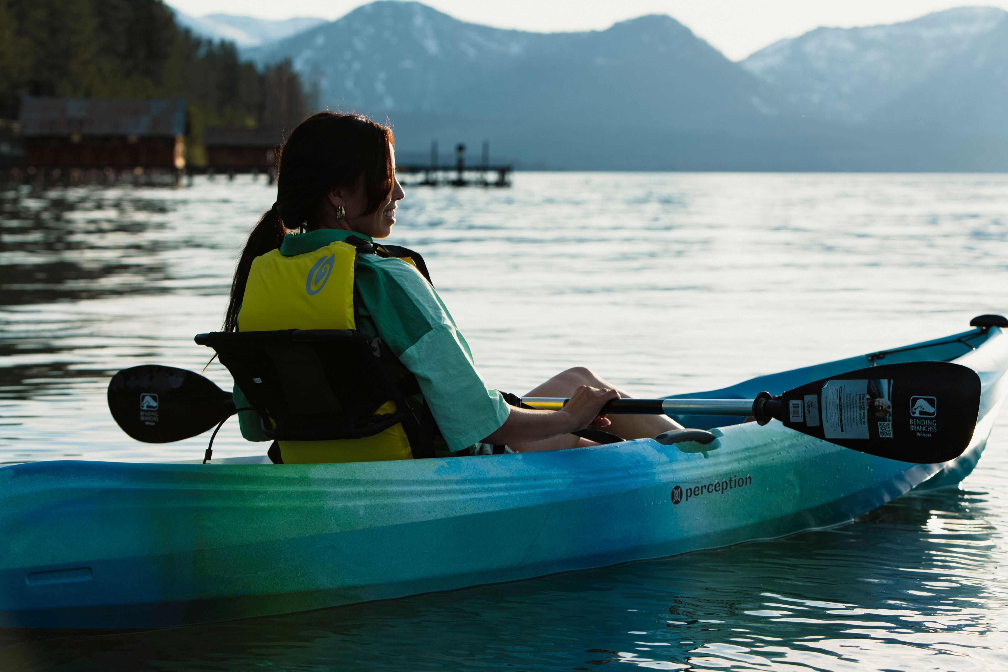kayaker on Lake Tahoe image