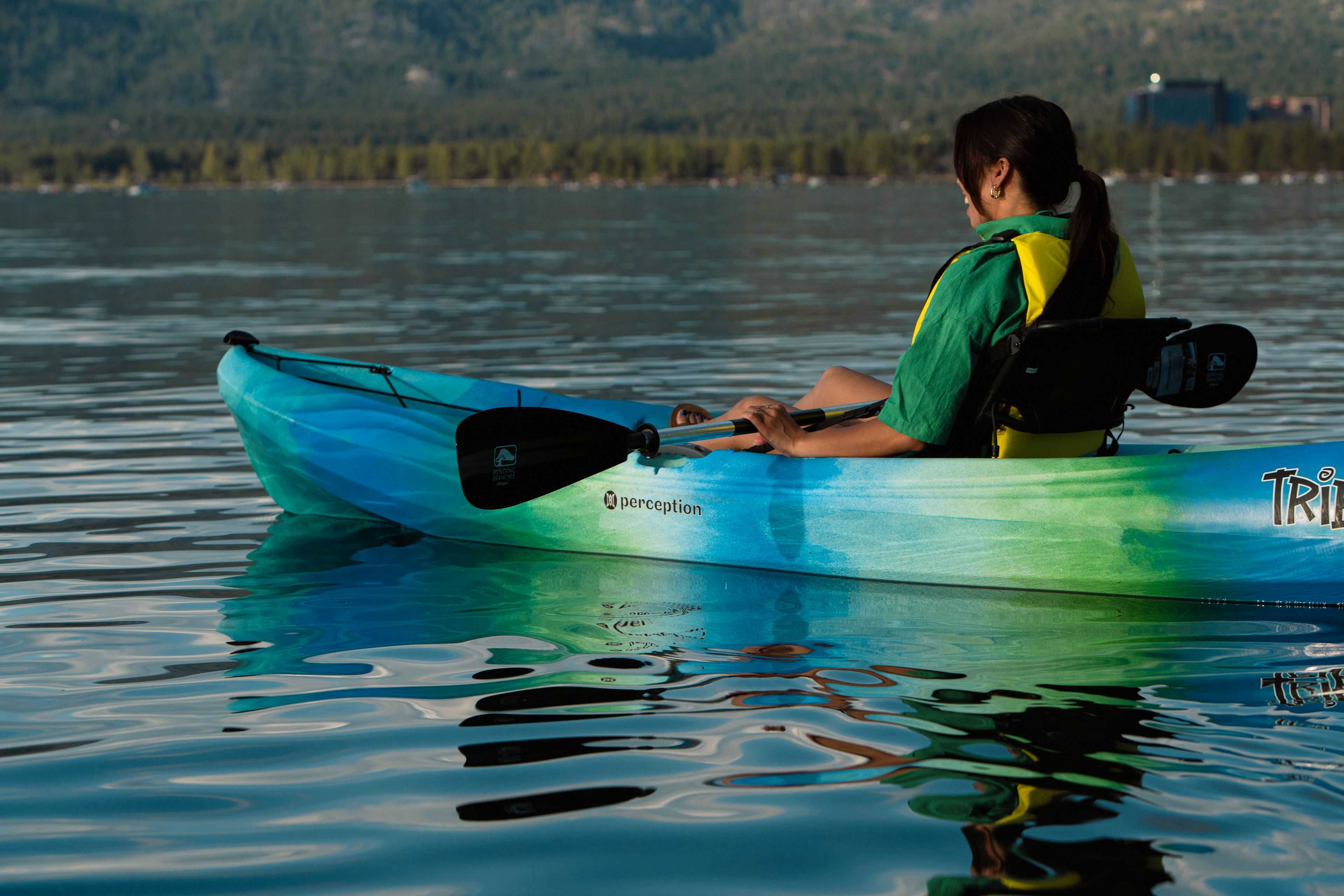 kayaker on Lake Tahoe image
