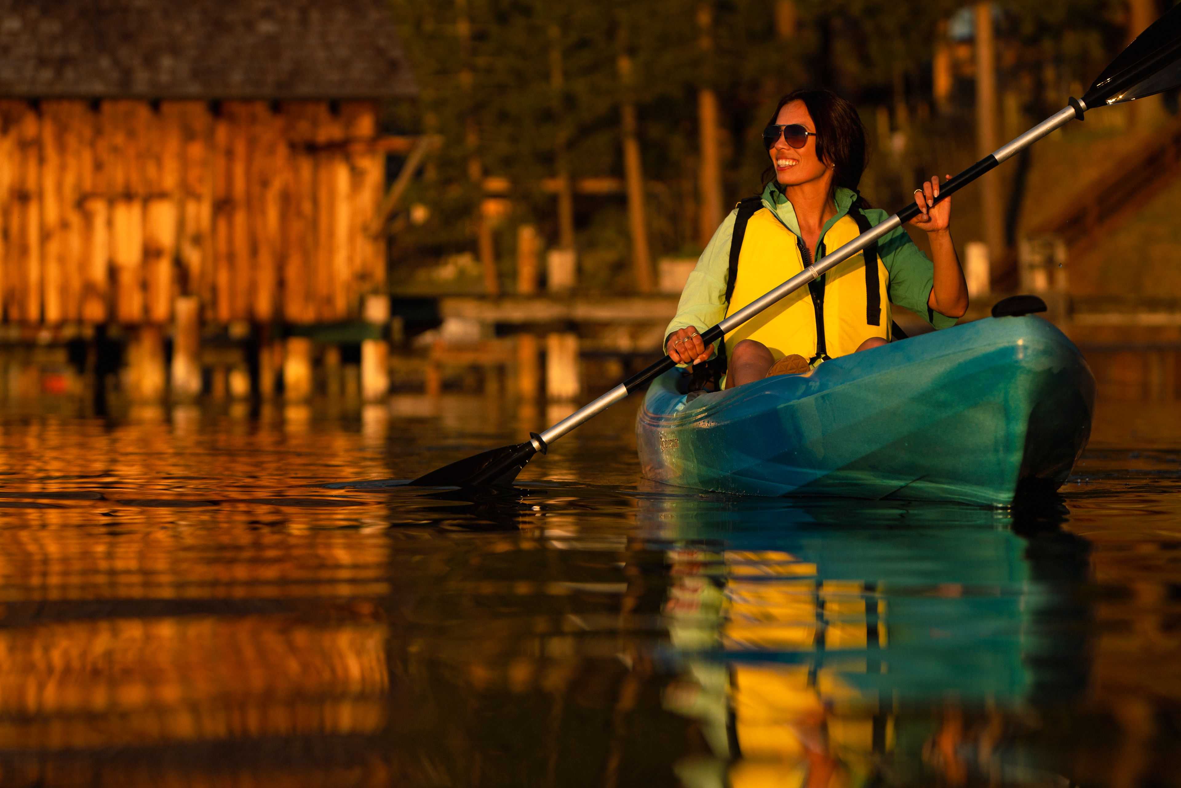 kayaker on Lake Tahoe image